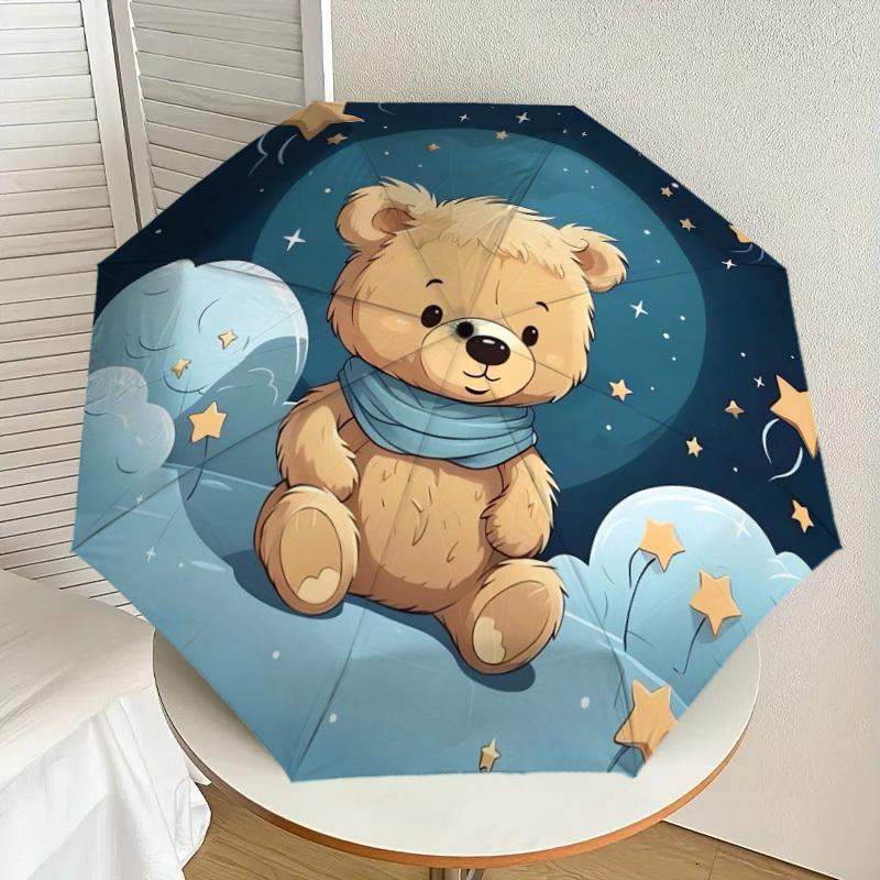 1pc Teddy Bear Night Sky Stars Clouds Umbrella with Plastic Handle,Suitable for All Seasons Home Travel Outdoor UmbrellaDD094
1pc Teddy Bear Night Sky Stars Clouds Umbrella with Plastic Handle,Suitable for All Seasons Home Travel Outdoor UmbrellaDD094