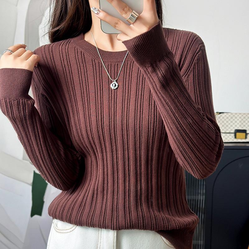 Women s 100% Cotton Round Neck Knit Sweater - Solid Color Striped Pullover, Soft & Warm Winter Base Layer Top S кофейный
Women s 100% Cotton Round Neck Knit Sweater - Solid Color Striped Pullover, Soft & Warm Winter Base Layer Top S кофейный