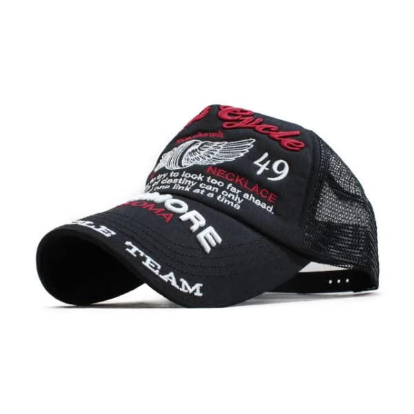 Mesh Cap Hat Cap American Casual Power Ride Biker Baseball Cap Popular Trend Black Men s Women s Spring/Summer (Free Size, (Motor Cycle))
Mesh Cap Hat Cap American Casual Power Ride Biker Baseball Cap Popular Trend Black Men s Women s Spring/Summer (Free Size, (Motor Cycle))