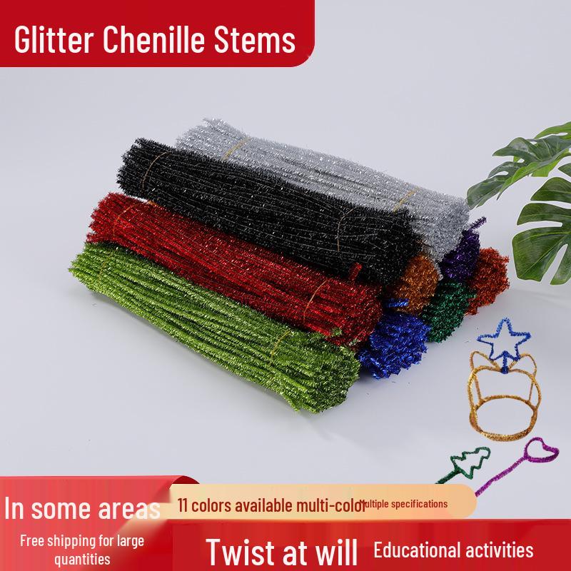 Colorful Glitter Pipe Cleaners for Children s Day Crafts - Ideal for Kindergarten and School Group Activities
Colorful Glitter Pipe Cleaners for Children s Day Crafts - Ideal for Kindergarten and School Group Activities