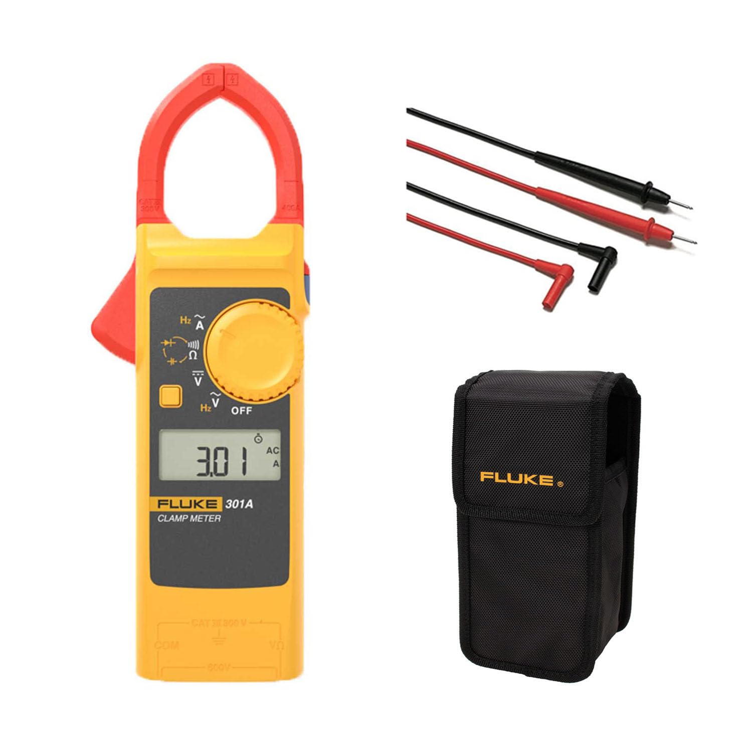 Вимірювальні кліщі FLUKE AC Current 301A+ + портативний м’який чохол FC-VT08301 Combo Product
Вимірювальні кліщі FLUKE AC Current 301A+ + портативний м’який чохол FC-VT08301 Combo Product