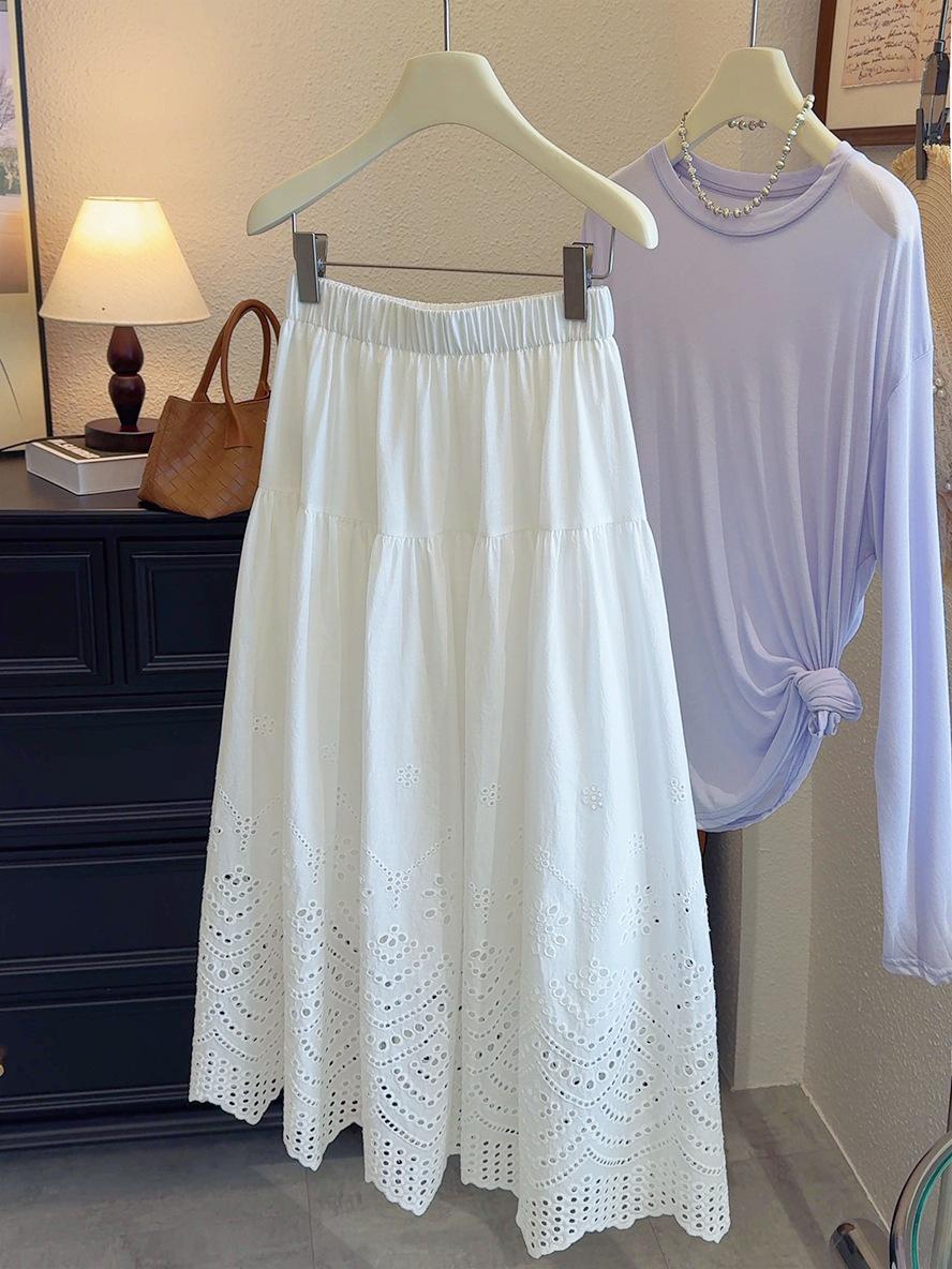 2026 European Fashion High Waist A-Line Hollow Out Slimming Skirt for Women - Spring Collection One Size
2026 European Fashion High Waist A-Line Hollow Out Slimming Skirt for Women - Spring Collection One Size