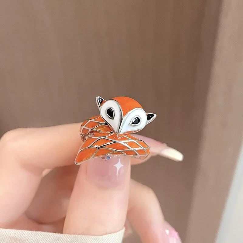 Bohemia Cute Red Enamel Cartoon Fox Opening Couple Rings for Women Charm Design Animal Dog Finger Jewelry Accessories Party Gift resizable
Bohemia Cute Red Enamel Cartoon Fox Opening Couple Rings for Women Charm Design Animal Dog Finger Jewelry Accessories Party Gift resizable