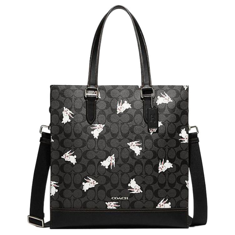 Coach X White Rabbit Collaboration Graham 36 Classic Logo Print Faux Leather Tote Bag Women Tote Bags Black CG299-QBA5F Basic Set (Bag+Dust Bag)
Coach X White Rabbit Collaboration Graham 36 Classic Logo Print Faux Leather Tote Bag Women Tote Bags Black CG299-QBA5F Basic Set (Bag+Dust Bag)