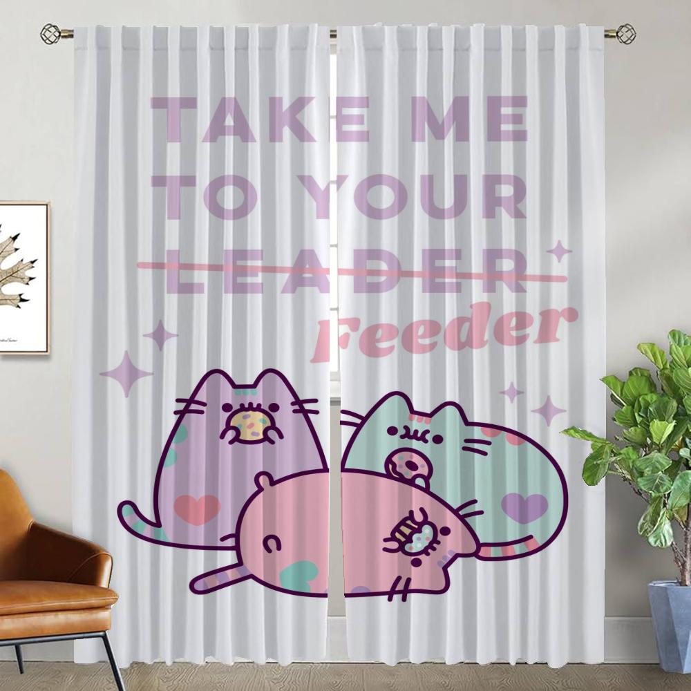 Pusheens Kitchen Curtains for Living Room Curtain Partition Tulle for Bedroom Home Interior Curtains 2 Pieces Blackout Elegant W50xH70cmx2pcs-CL
Pusheens Kitchen Curtains for Living Room Curtain Partition Tulle for Bedroom Home Interior Curtains 2 Pieces Blackout Elegant W50xH70cmx2pcs-CL