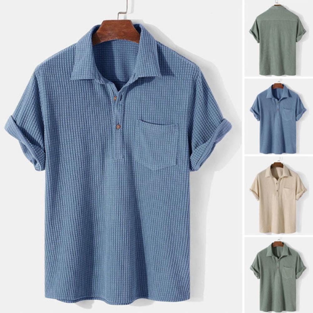 New 2024 Men s Summer Corduroy Short Sleeve Shirt Fashion Casual Streetwear Solid Lapel Loose Pullover Retro Simple Tops for Men
New 2024 Men s Summer Corduroy Short Sleeve Shirt Fashion Casual Streetwear Solid Lapel Loose Pullover Retro Simple Tops for Men