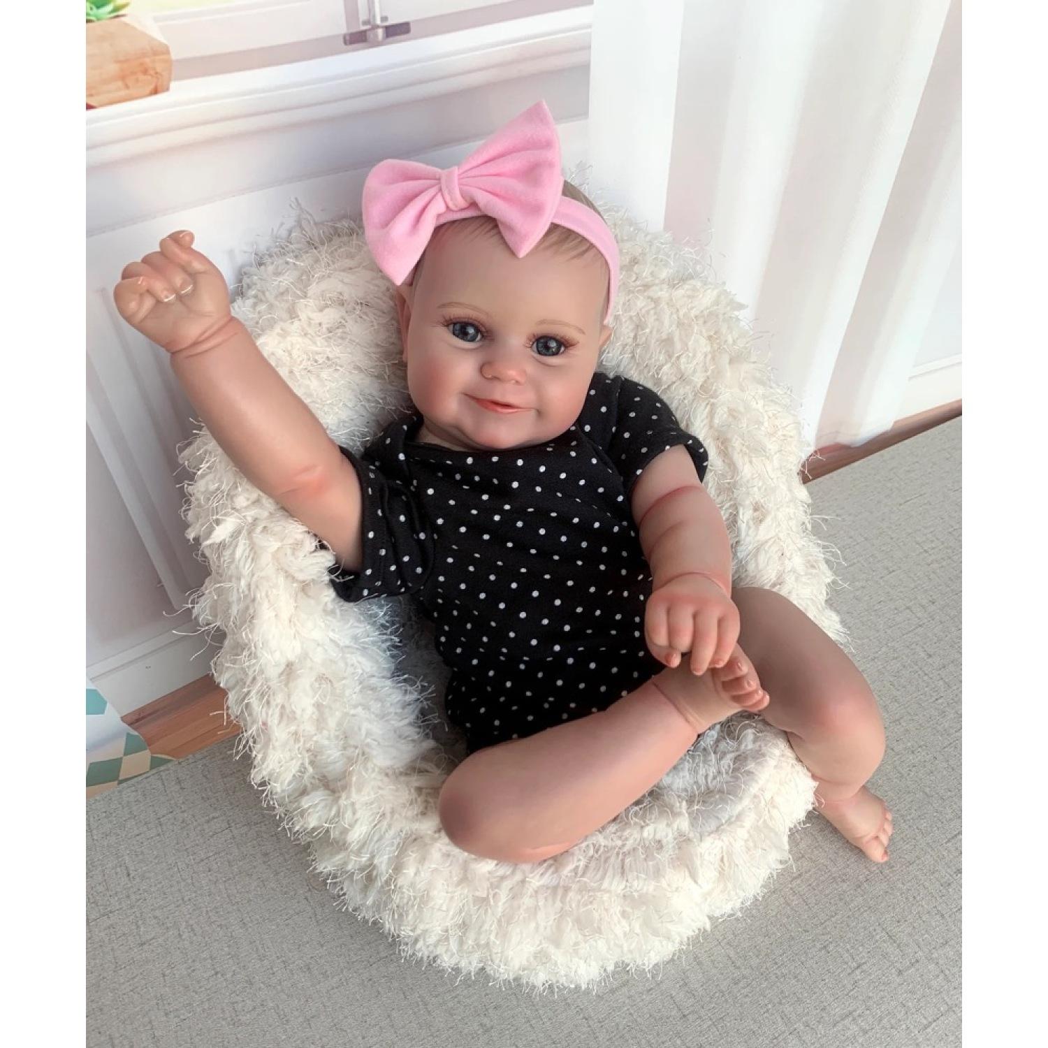 19-дюймовая уже готовая кукла-реборн с изображением девушки-младенца Мэдди, ручная работа, 3D кожа, видимые вены, художественная коллекция, кукла, игрушка, фигурка, подарок 50CM
19-дюймовая уже готовая кукла-реборн с изображением девушки-младенца Мэдди, ручная работа, 3D кожа, видимые вены, художественная коллекция, кукла, игрушка, фигурка, подарок 50CM