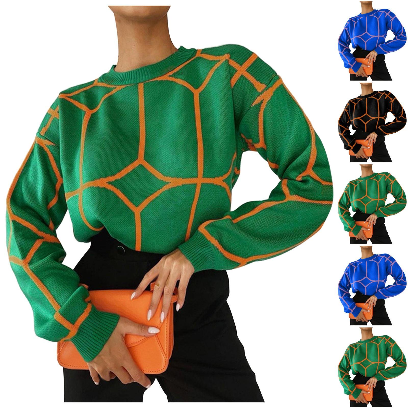 Women s Fashion Casual Solid Color Striped Knit Sweater Loose Long Sleeve Top
Women s Fashion Casual Solid Color Striped Knit Sweater Loose Long Sleeve Top