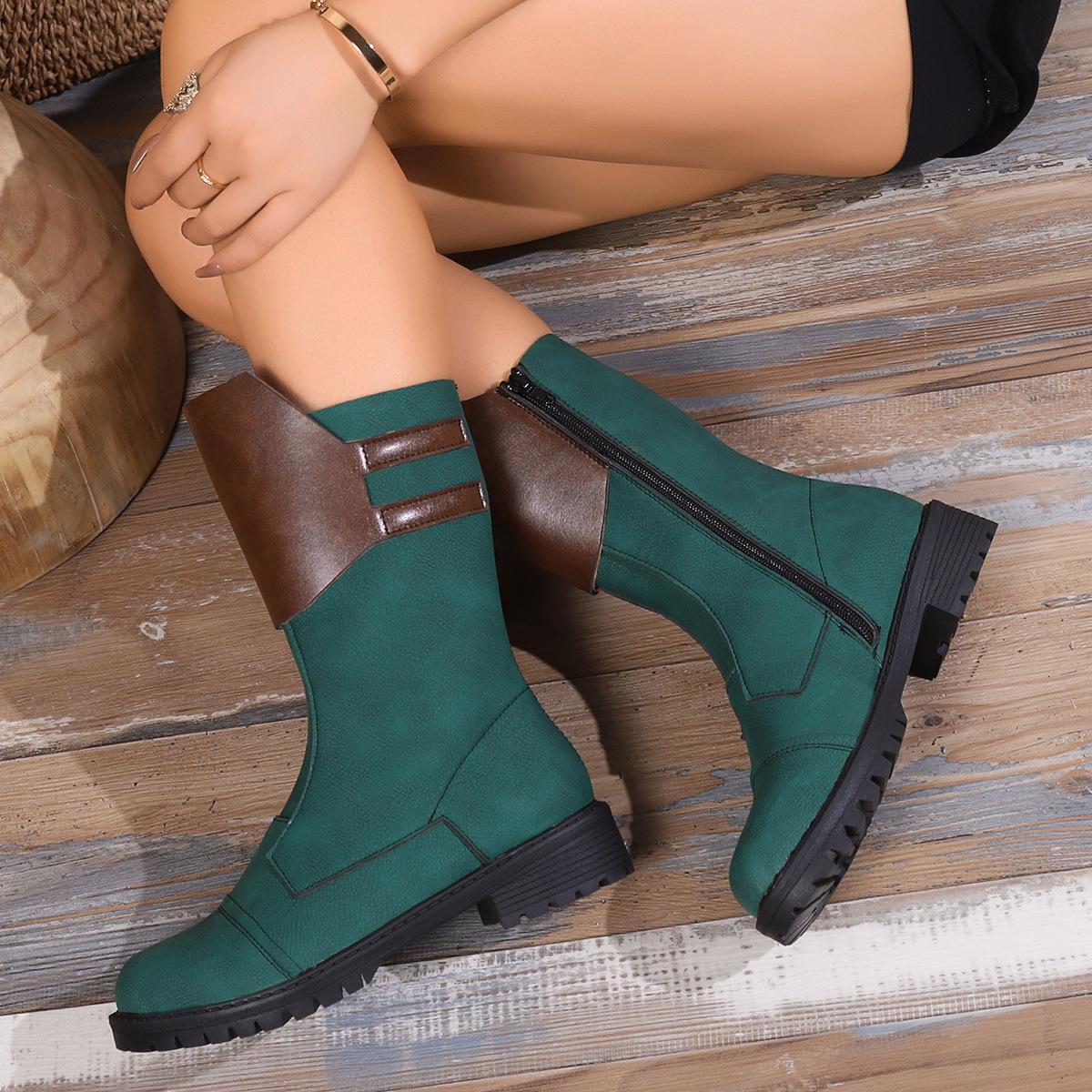 Европейские и американские длинные сапоги Splicing 2024 зимние новые однотонные с боковой молнией ретро большие модные сапоги Zapatos De Mujer 42 зелёный
Европейские и американские длинные сапоги Splicing 2024 зимние новые однотонные с боковой молнией ретро большие модные сапоги Zapatos De Mujer 42 зелёный