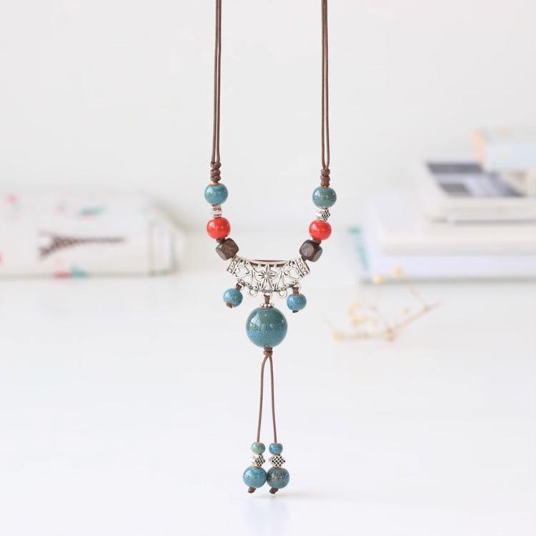 Керамическое ожерелье-цепочка в винтажном стиле: Длинное женское ожерелье ручной работы в китайском стиле античный серебряного
Керамическое ожерелье-цепочка в винтажном стиле: Длинное женское ожерелье ручной работы в китайском стиле античный серебряного