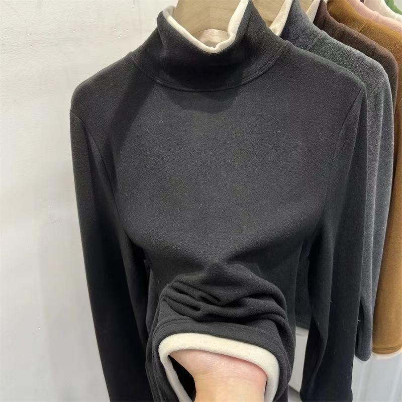 Women s Double-Sided Brushed Long-Sleeve High-Neck T-Shirt: Soft, Versatile, Autumn/Winter Fake Two-Piece Design Medium
Women s Double-Sided Brushed Long-Sleeve High-Neck T-Shirt: Soft, Versatile, Autumn/Winter Fake Two-Piece Design Medium