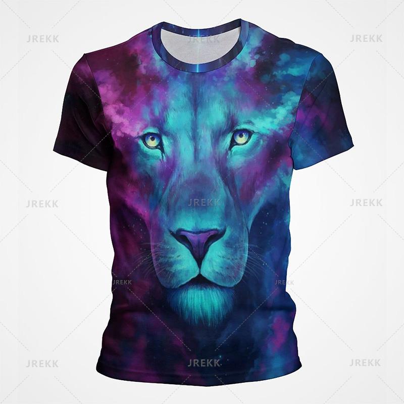 Funny Animal Lion 3D Printed T-Shirt For Men Women Fashion Casual Cool Graphic T Shirt Streetwear Oversized Tee Tops Clothes L
Funny Animal Lion 3D Printed T-Shirt For Men Women Fashion Casual Cool Graphic T Shirt Streetwear Oversized Tee Tops Clothes L