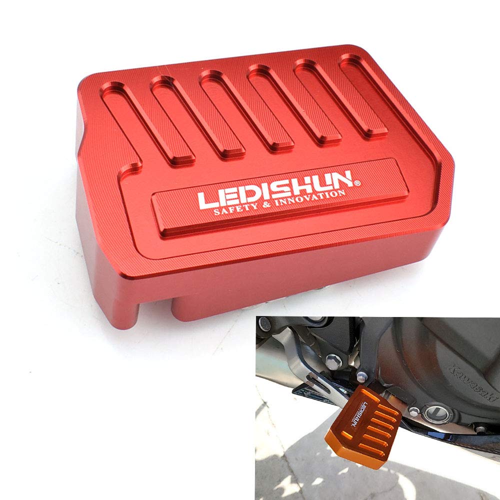 LEDISHUN CNC Aluminum Brake Pedal Extension Base Plate for Kawasaki Ninja 400 Z400 (2018-2025) and Ninja 250 Z250 (2019-2025) (Red)
LEDISHUN CNC Aluminum Brake Pedal Extension Base Plate for Kawasaki Ninja 400 Z400 (2018-2025) and Ninja 250 Z250 (2019-2025) (Red)