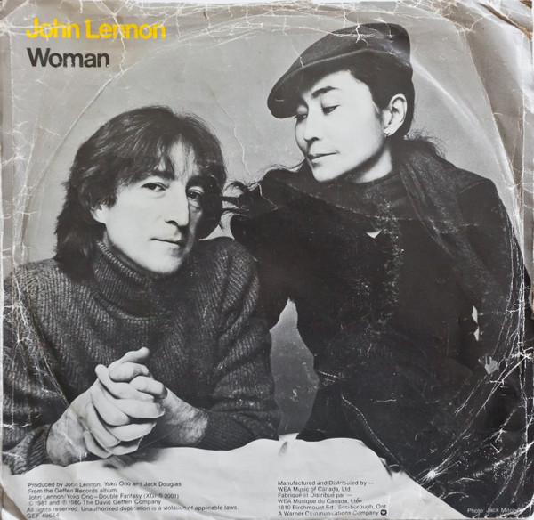 7inch Record JOHN LENNON Woman GEF49644 Geffen Records 1981 Canada Rock Used
7inch Record JOHN LENNON Woman GEF49644 Geffen Records 1981 Canada Rock Used