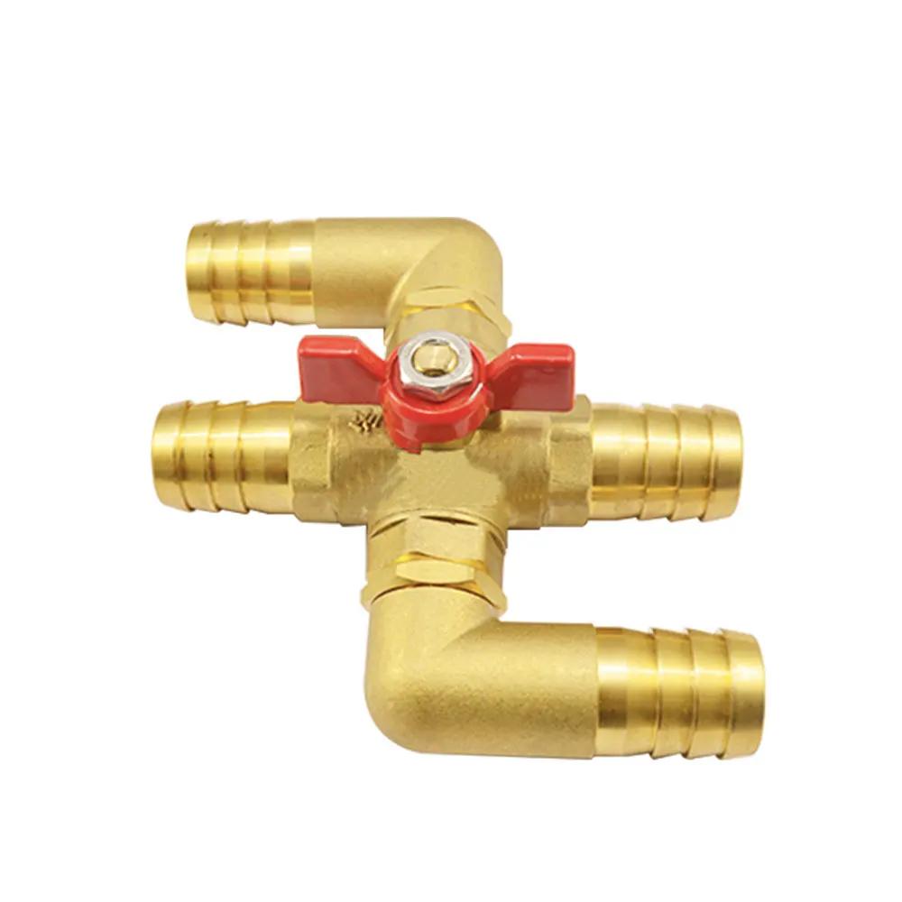 16 19 23mm Hose Barb 1/2 BSP Male Cross 4 Ways Brass Ball Valve For Car Air Conditioner Plumbing Gas Water Steam 1l2 BSP Male
16 19 23mm Hose Barb 1/2 BSP Male Cross 4 Ways Brass Ball Valve For Car Air Conditioner Plumbing Gas Water Steam 1l2 BSP Male