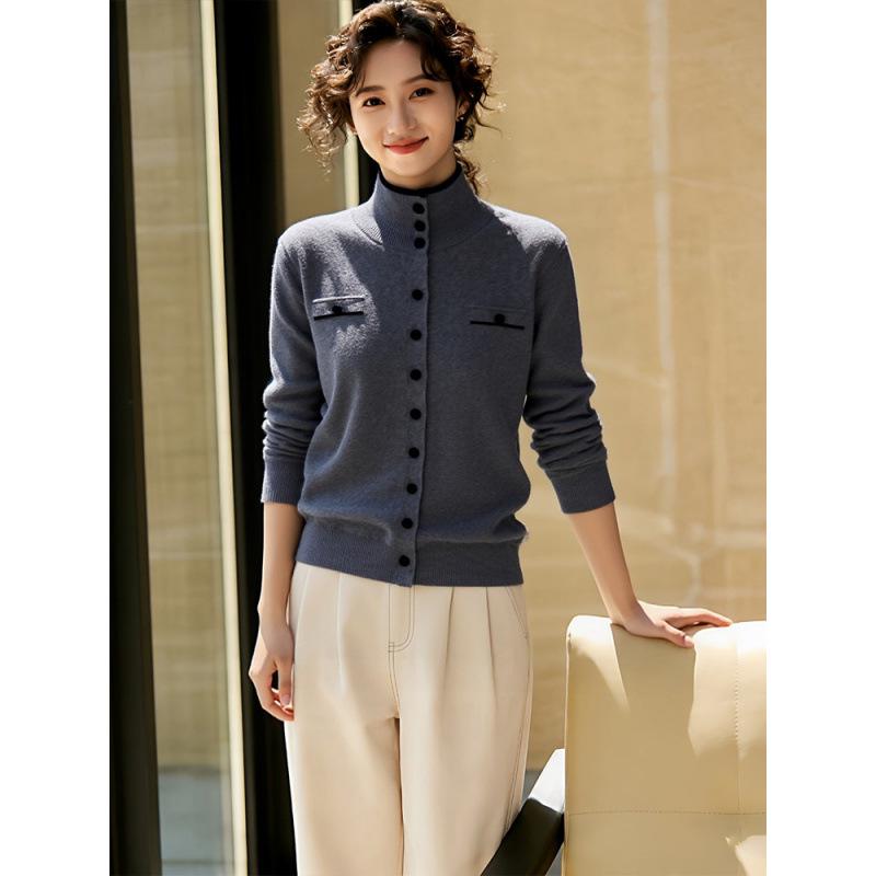 2026 New Single-Breasted Stand-Up Collar Long-Sleeve Slimming Jacket Cardigan M сірий колір
2026 New Single-Breasted Stand-Up Collar Long-Sleeve Slimming Jacket Cardigan M сірий колір