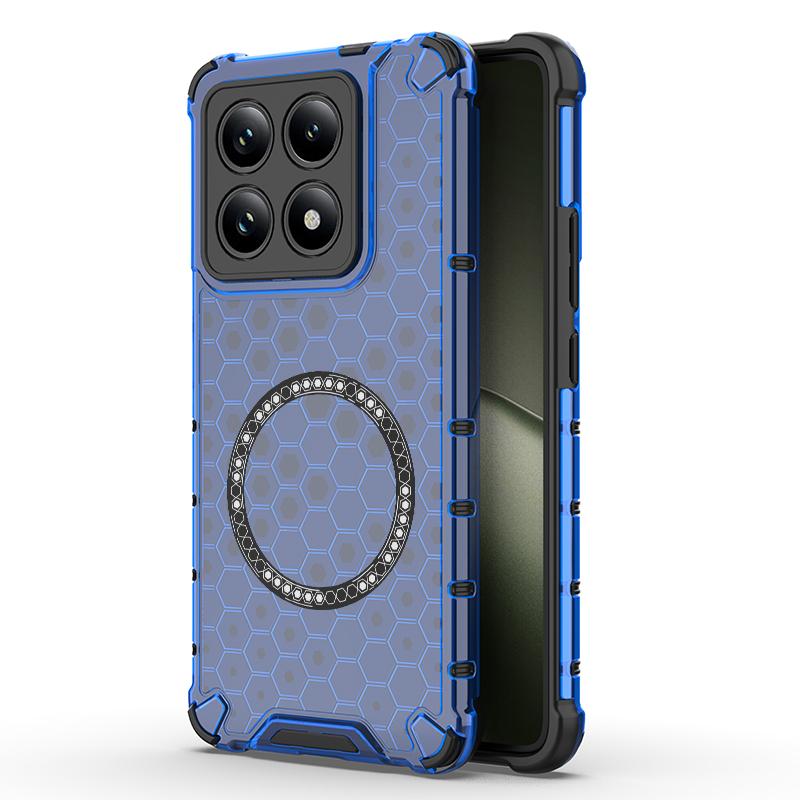 Для чохла Xiaomi 14T, сумісного з MagSafe, дизайн у вигляді медових стільників, TPU+PC чохол для телефону Blue
Для чохла Xiaomi 14T, сумісного з MagSafe, дизайн у вигляді медових стільників, TPU+PC чохол для телефону Blue