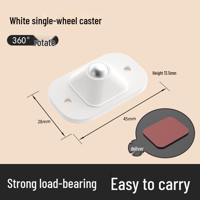 Punch-Free Silent Caster Wheels with Thickened Base - Wear-Resistant Universal Ball Bearings for Home Use
Punch-Free Silent Caster Wheels with Thickened Base - Wear-Resistant Universal Ball Bearings for Home Use