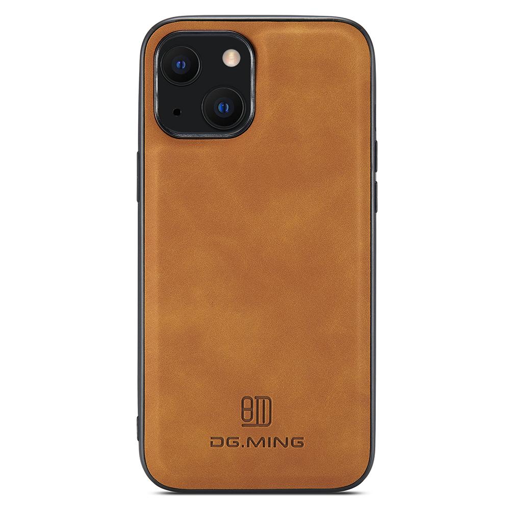 DG.MING For iPhone 14 Case PC+TPU+PU Leather Coated Back Shell Brown 
DG.MING For iPhone 14 Case PC+TPU+PU Leather Coated Back Shell Brown