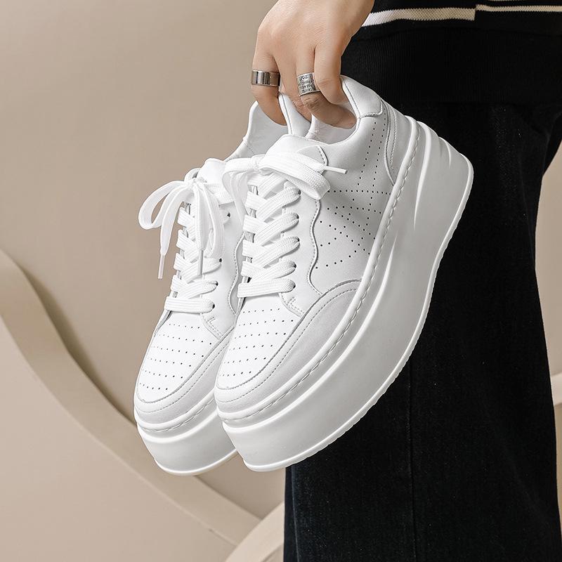 Men s Trendy White Platform Sneakers - Breathable Casual Height-Boosting Shoes Size 41
Men s Trendy White Platform Sneakers - Breathable Casual Height-Boosting Shoes Size 41