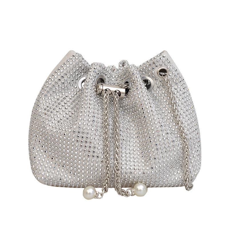 Casual Street Style Nylon Lined Bucket Bag Women s Rhinestone-embellished Shoulder Bag білий
Casual Street Style Nylon Lined Bucket Bag Women s Rhinestone-embellished Shoulder Bag білий