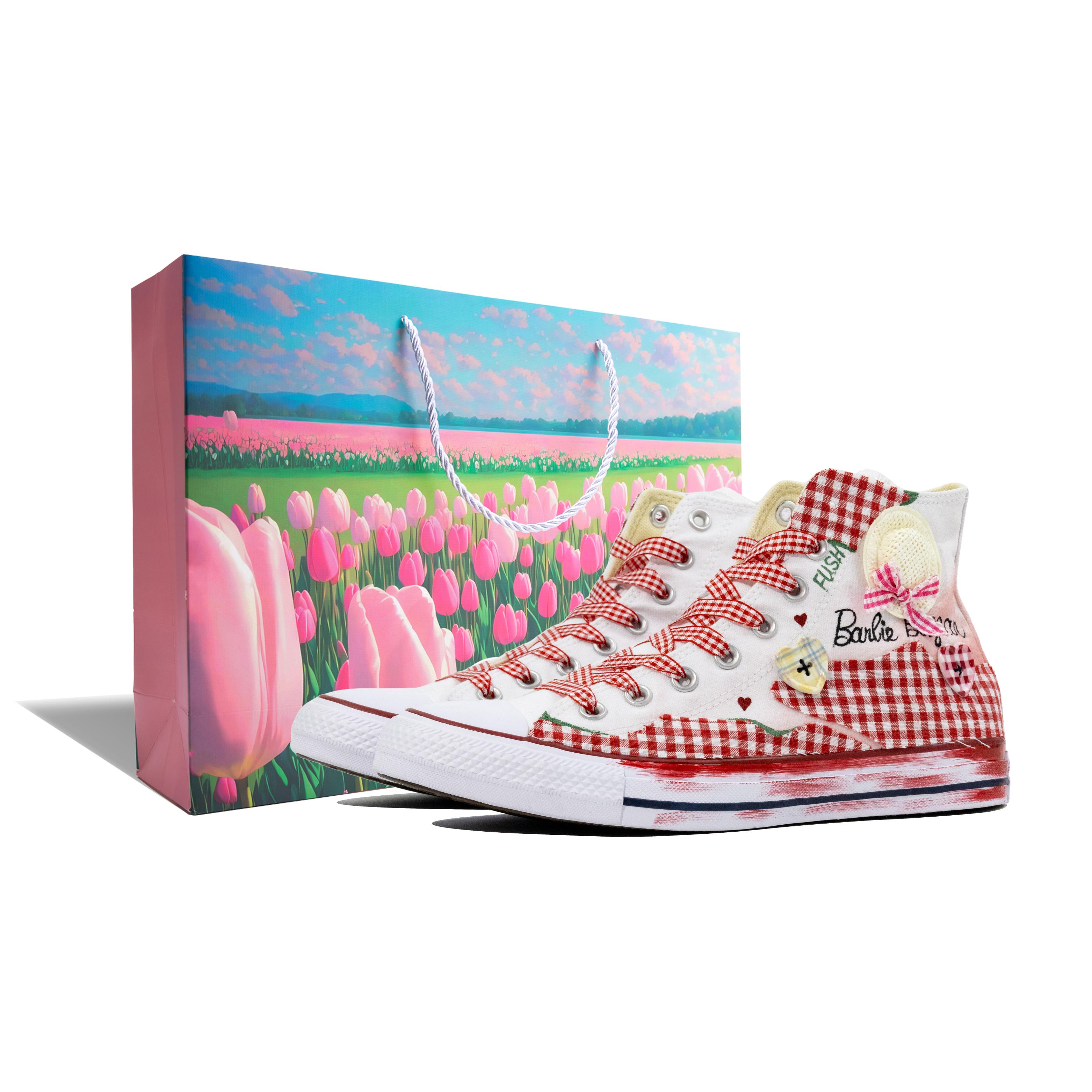 Converse Chuck Taylor Hi Fairy Tale, Shopping Bag Abrasion Resistant High Top Canvas Shoes Unisex White Pink 101009(Team1150--BOX) 35
Converse Chuck Taylor Hi Fairy Tale, Shopping Bag Abrasion Resistant High Top Canvas Shoes Unisex White Pink 101009(Team1150--BOX) 35