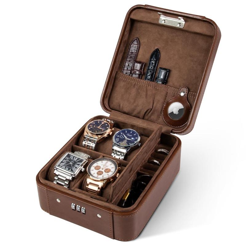 Leather Watch Box Portable Travel Watches Storage Bag Luxury Wrist Watch Organizer Boxes Men s Watches Zipper Bags with Lock коричневый
Leather Watch Box Portable Travel Watches Storage Bag Luxury Wrist Watch Organizer Boxes Men s Watches Zipper Bags with Lock коричневый