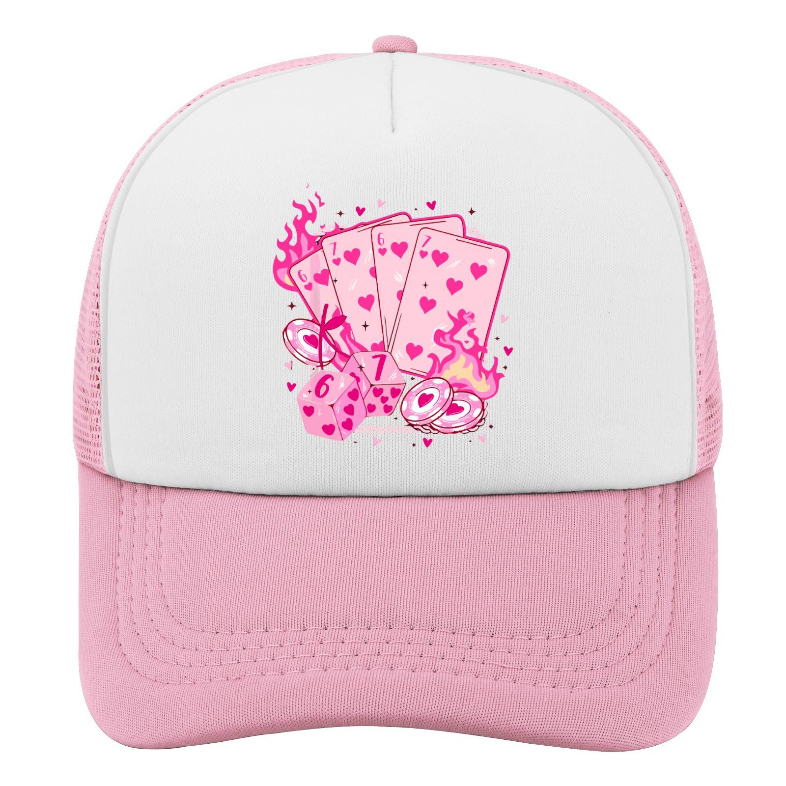 Pink Hearts Gambling Game Trucker Hat Polyblend Adjustable Casual Visor Cap for Adults One Size
Pink Hearts Gambling Game Trucker Hat Polyblend Adjustable Casual Visor Cap for Adults One Size