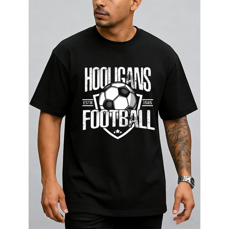 European sizes Vintage Hooligans Football Tee Men T Shirts Black Elegant Limited Edition Fashionable 4XL
European sizes Vintage Hooligans Football Tee Men T Shirts Black Elegant Limited Edition Fashionable 4XL
