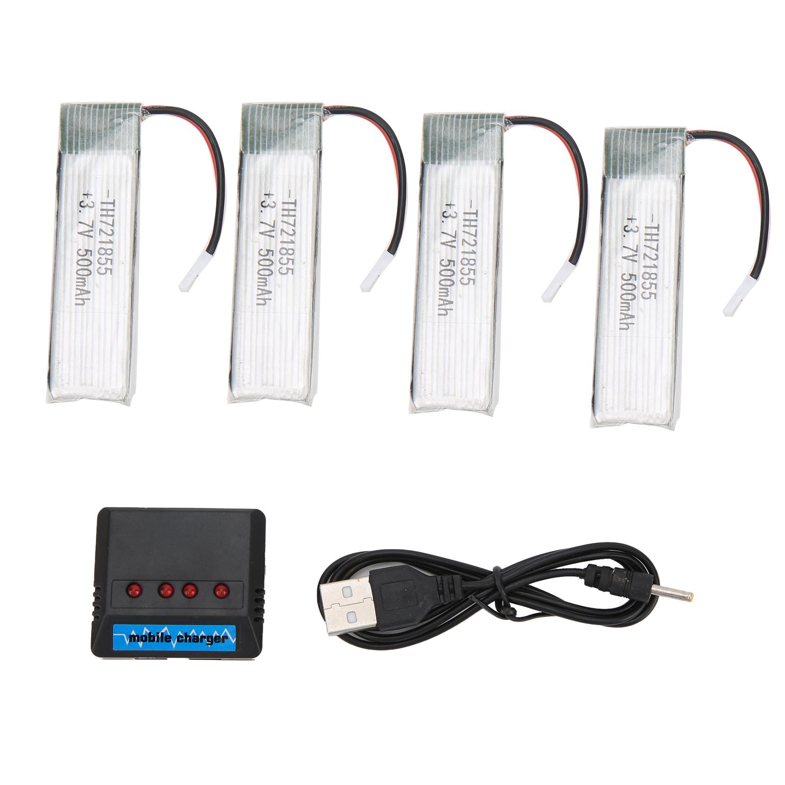 4Pcs Lipo Battery 500mAh 3.7V 25C Маленька біла літієва батарея з комплектом для зарядки для пульта дистанційного керування
4Pcs Lipo Battery 500mAh 3.7V 25C Маленька біла літієва батарея з комплектом для зарядки для пульта дистанційного керування