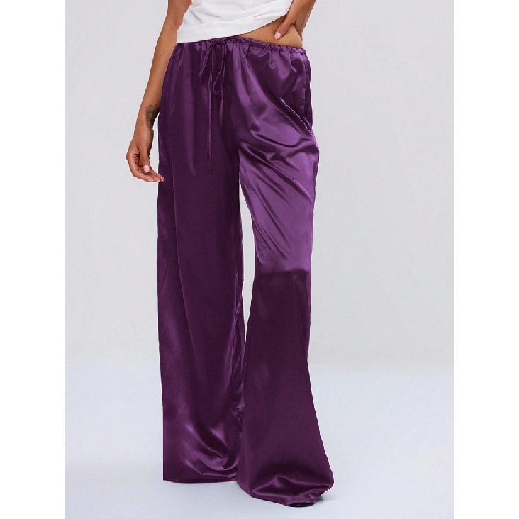 Women s Fashion Spring New Satin Casual Pants Loose Wide-Leg Drawstring Long Trousers XL фіолетовий
Women s Fashion Spring New Satin Casual Pants Loose Wide-Leg Drawstring Long Trousers XL фіолетовий