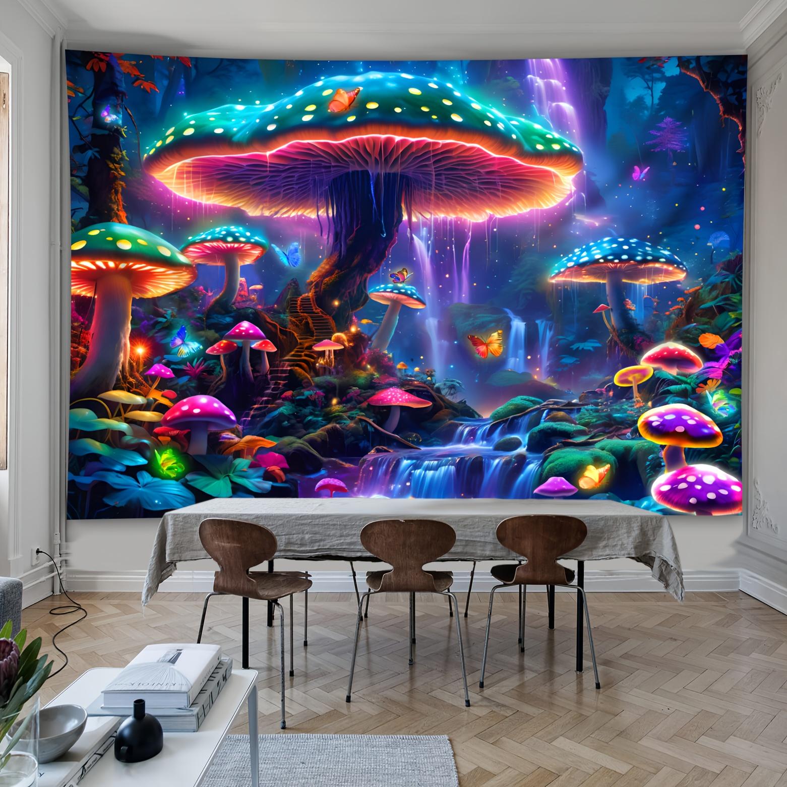 Magical Mushroom Forest Tapestry Perfect for Home Décor Adding a Touch of Fantasy and Vibrant Colors to Your Living Space 74x94cm(29x37in)
Magical Mushroom Forest Tapestry Perfect for Home Décor Adding a Touch of Fantasy and Vibrant Colors to Your Living Space 74x94cm(29x37in)