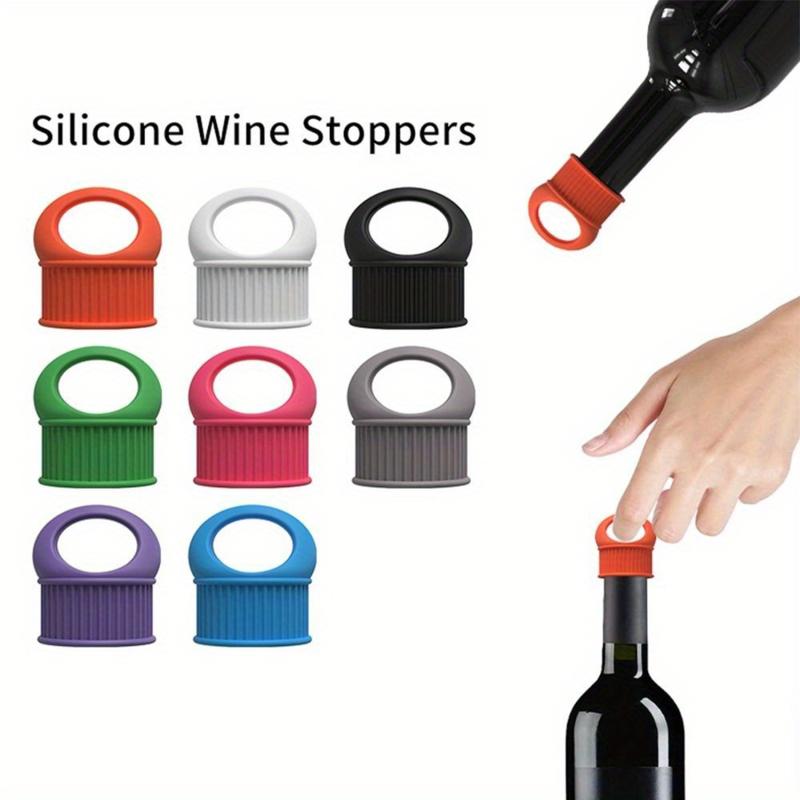 Silicone Wine Stopper Caps Bottle Sealer Reusable Wine Bottle Stopper Champagne Stopper Beer Bottle Stopper for Home Kitchen Bar
Silicone Wine Stopper Caps Bottle Sealer Reusable Wine Bottle Stopper Champagne Stopper Beer Bottle Stopper for Home Kitchen Bar