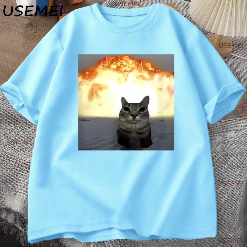 Whimsical Cat Explosion Print TShirt Unisex Women Loose Cotton Funny Short Sleeve T Shirt Cat Lover Tees Unisex Tops Y2k Clothes 4XL
Whimsical Cat Explosion Print TShirt Unisex Women Loose Cotton Funny Short Sleeve T Shirt Cat Lover Tees Unisex Tops Y2k Clothes 4XL