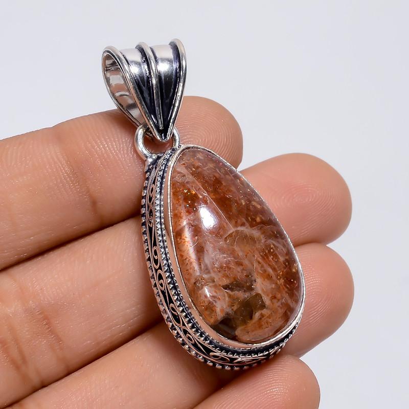Exclusive Top Grade Qualite 100% Natural Sunstone Pear Shape Vintage Style Handmade Jewelry 925 Steling Silver Plated Pendant 1.7 WSJ-4930 1.7
Exclusive Top Grade Qualite 100% Natural Sunstone Pear Shape Vintage Style Handmade Jewelry 925 Steling Silver Plated Pendant 1.7 WSJ-4930 1.7