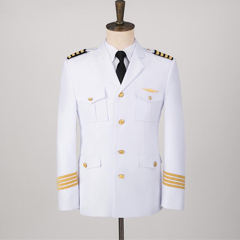 Мужской белый комплект формы пилота-капитана с погонами - Включает форму охранника и бортпроводника 2XL
Мужской белый комплект формы пилота-капитана с погонами - Включает форму охранника и бортпроводника 2XL