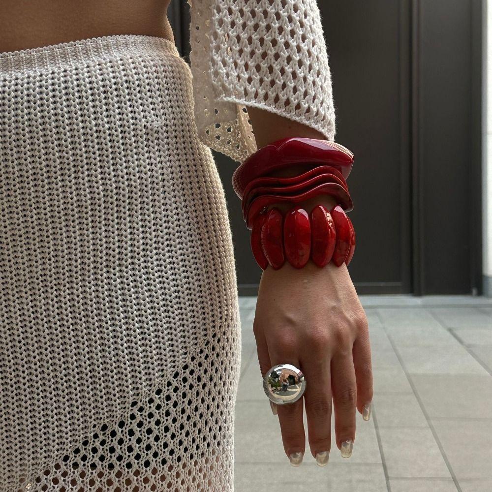 Irregular Resin Bracelet Geometry Women Bangle Elegant Exaggerated Bracelet Party Style A
Irregular Resin Bracelet Geometry Women Bangle Elegant Exaggerated Bracelet Party Style A
