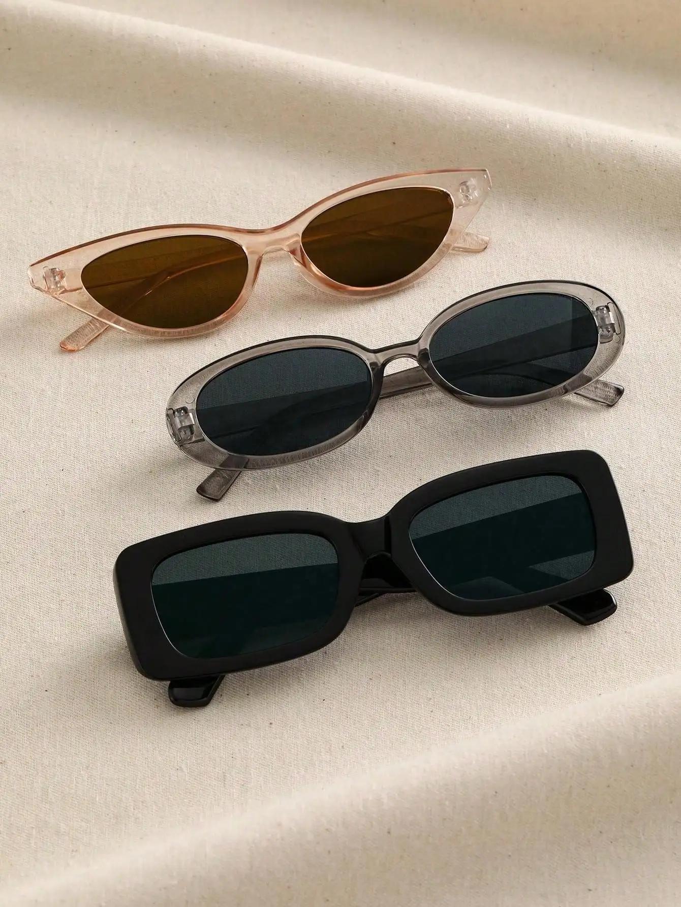 3PCS Unisex Cat Eye&Round&Square Plastic Frame Fashion Sunglasses For Outdoor Travel Hiking
3PCS Unisex Cat Eye&Round&Square Plastic Frame Fashion Sunglasses For Outdoor Travel Hiking