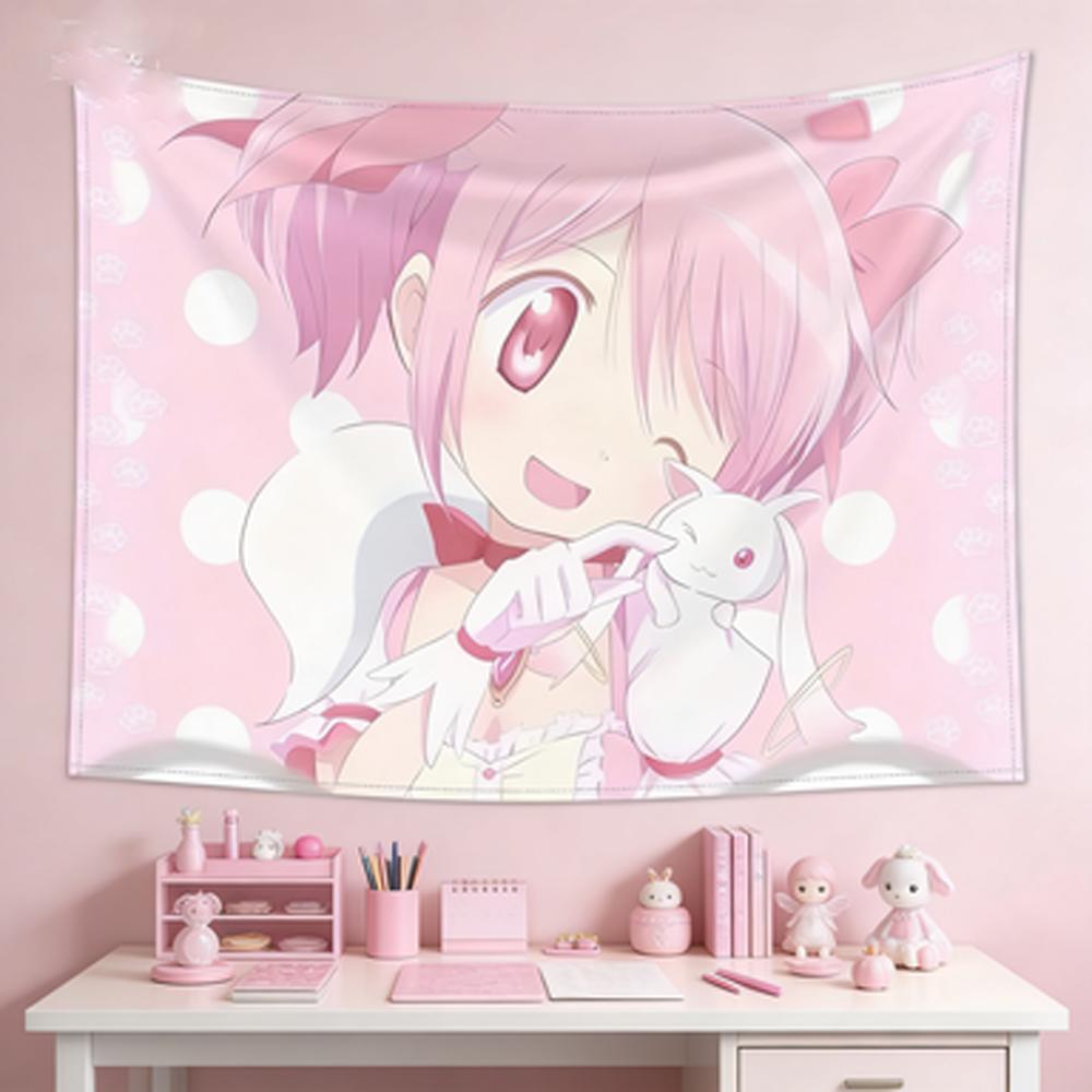 Anime Wall Tapestry Madoka Magica Madoka Kaname Kyubey Pink White Polka Dots Bedroom Living Room Decor 74x94cm(29x37in)
Anime Wall Tapestry Madoka Magica Madoka Kaname Kyubey Pink White Polka Dots Bedroom Living Room Decor 74x94cm(29x37in)