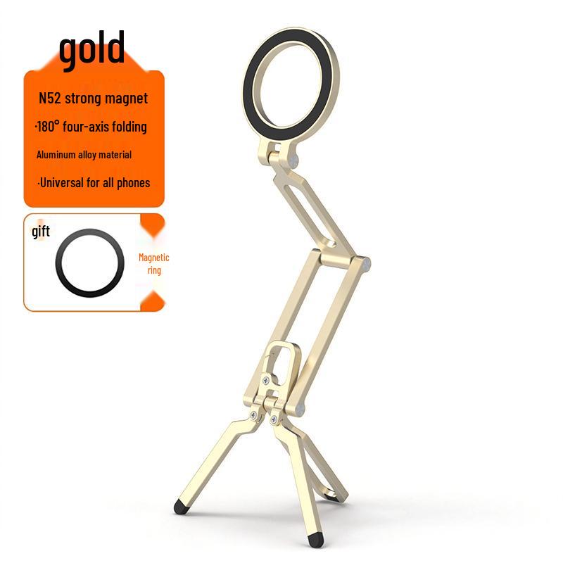 Aluminum Alloy Multifunctional Magnetic Phone Holder & Double Foldable Outdoor Carabiner Stand P212 - Aluminum Alloy Die-Cast Standard золотий
Aluminum Alloy Multifunctional Magnetic Phone Holder & Double Foldable Outdoor Carabiner Stand P212 - Aluminum Alloy Die-Cast Standard золотий
