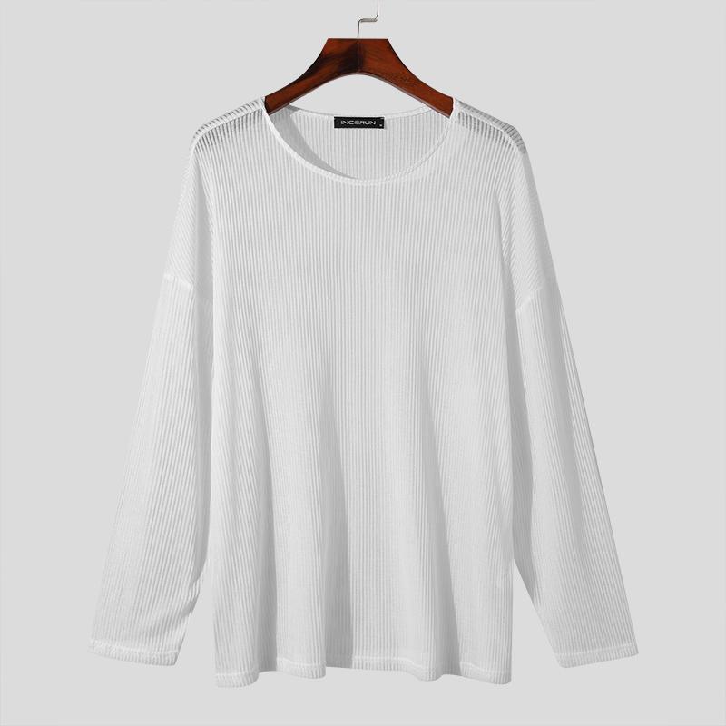 INCERUN Весенние мужские полые топы с длинными рукавами, повседневные прозрачные вязаные пуловеры S белый
INCERUN Весенние мужские полые топы с длинными рукавами, повседневные прозрачные вязаные пуловеры S белый
