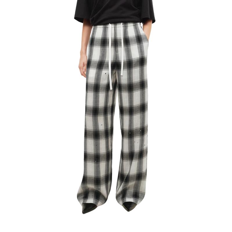 MO&Co. Women s Plaid High-Waist Loose-Fit Pants S
MO&Co. Women s Plaid High-Waist Loose-Fit Pants S