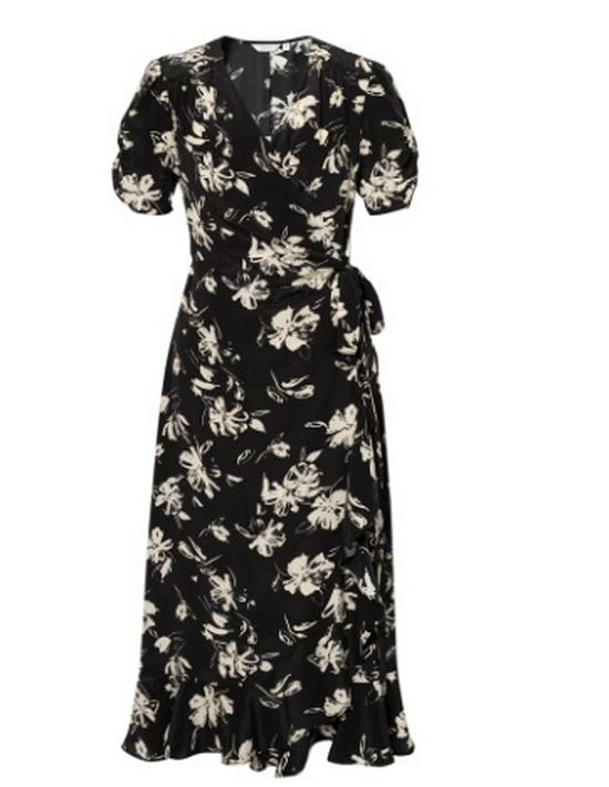 Yijia Elegant Floral V-Neck Wrap Fishtail Dress - Summer 2025 Collection Large чорний
Yijia Elegant Floral V-Neck Wrap Fishtail Dress - Summer 2025 Collection Large чорний