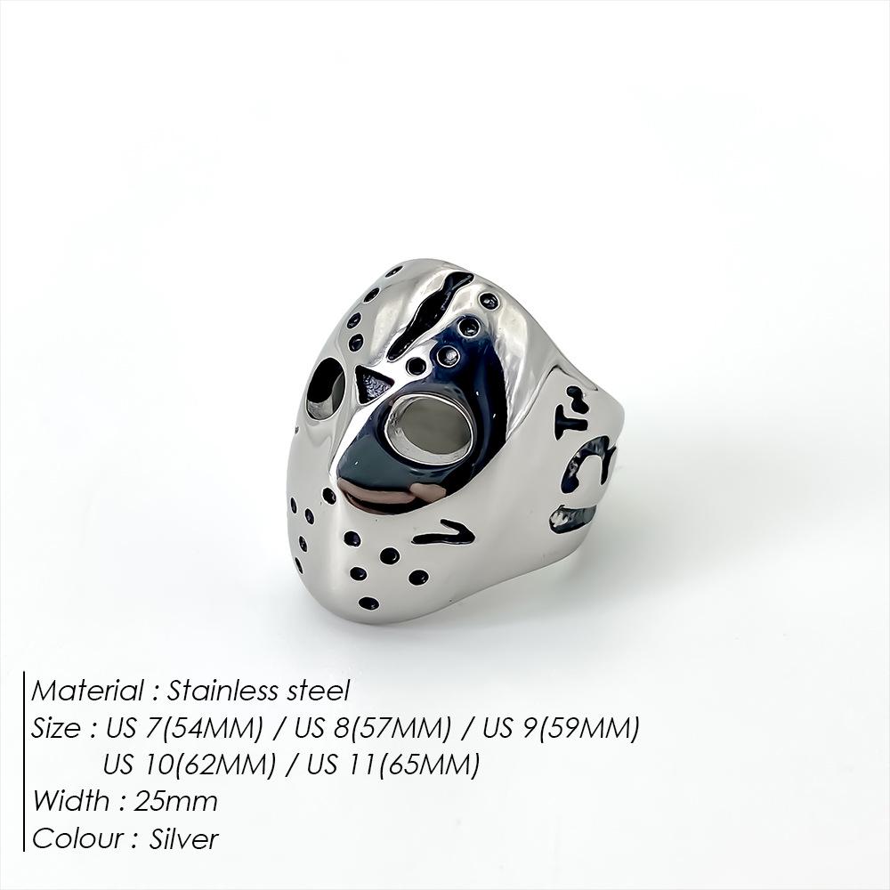 eManco European Retro Men s Stainless Steel Mask Ring 65mm - US 11
eManco European Retro Men s Stainless Steel Mask Ring 65mm - US 11