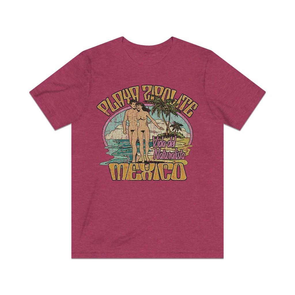Playa Zipolite Vida del Naturalista 1970 Vintage Men s T shirt 4XL
Playa Zipolite Vida del Naturalista 1970 Vintage Men s T shirt 4XL