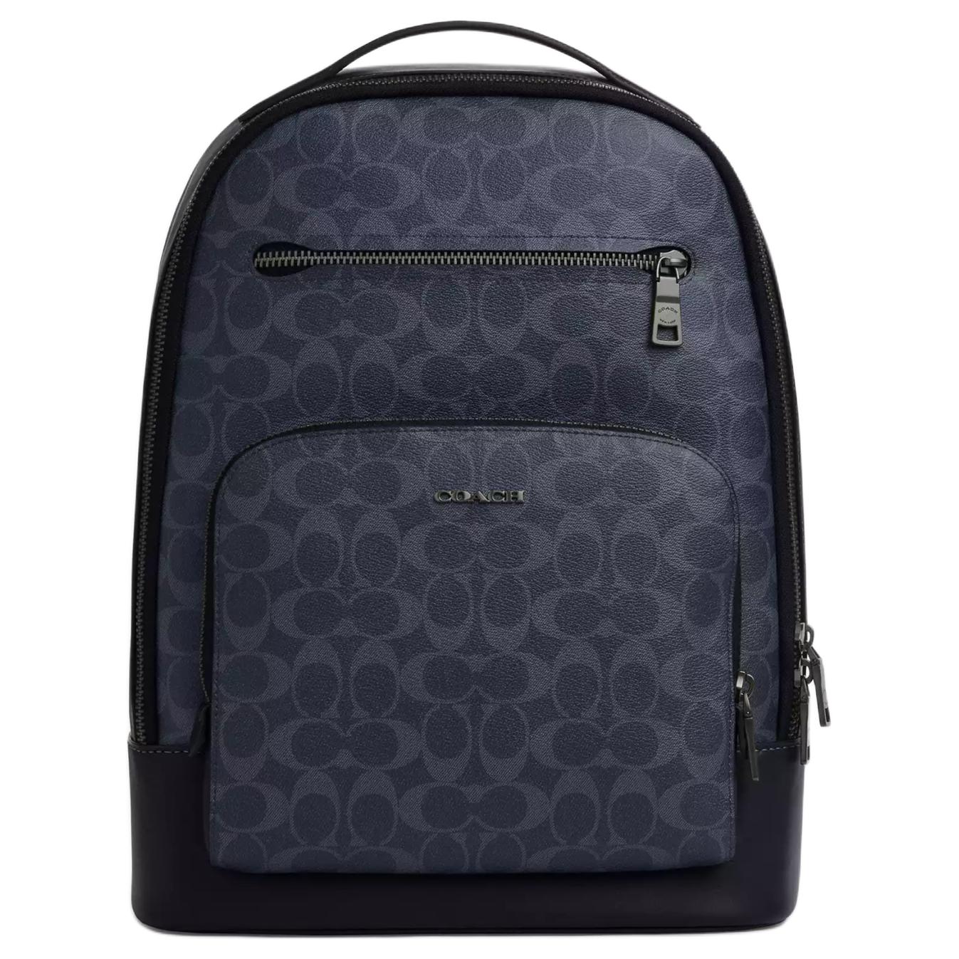 Coach Ethan 32 Classic Monogram Print Zipper Closure Backpack Large Men Backpack Navy-Blue CU548-QBN2V Basic Set (Bag+Dust Bag)
Coach Ethan 32 Classic Monogram Print Zipper Closure Backpack Large Men Backpack Navy-Blue CU548-QBN2V Basic Set (Bag+Dust Bag)