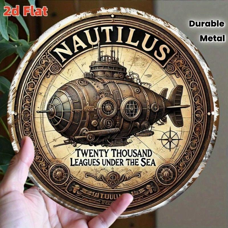 Vintage Nautilus Submarine Metal Poster 20x20 cm Wall Art Home Decor
Vintage Nautilus Submarine Metal Poster 20x20 cm Wall Art Home Decor
