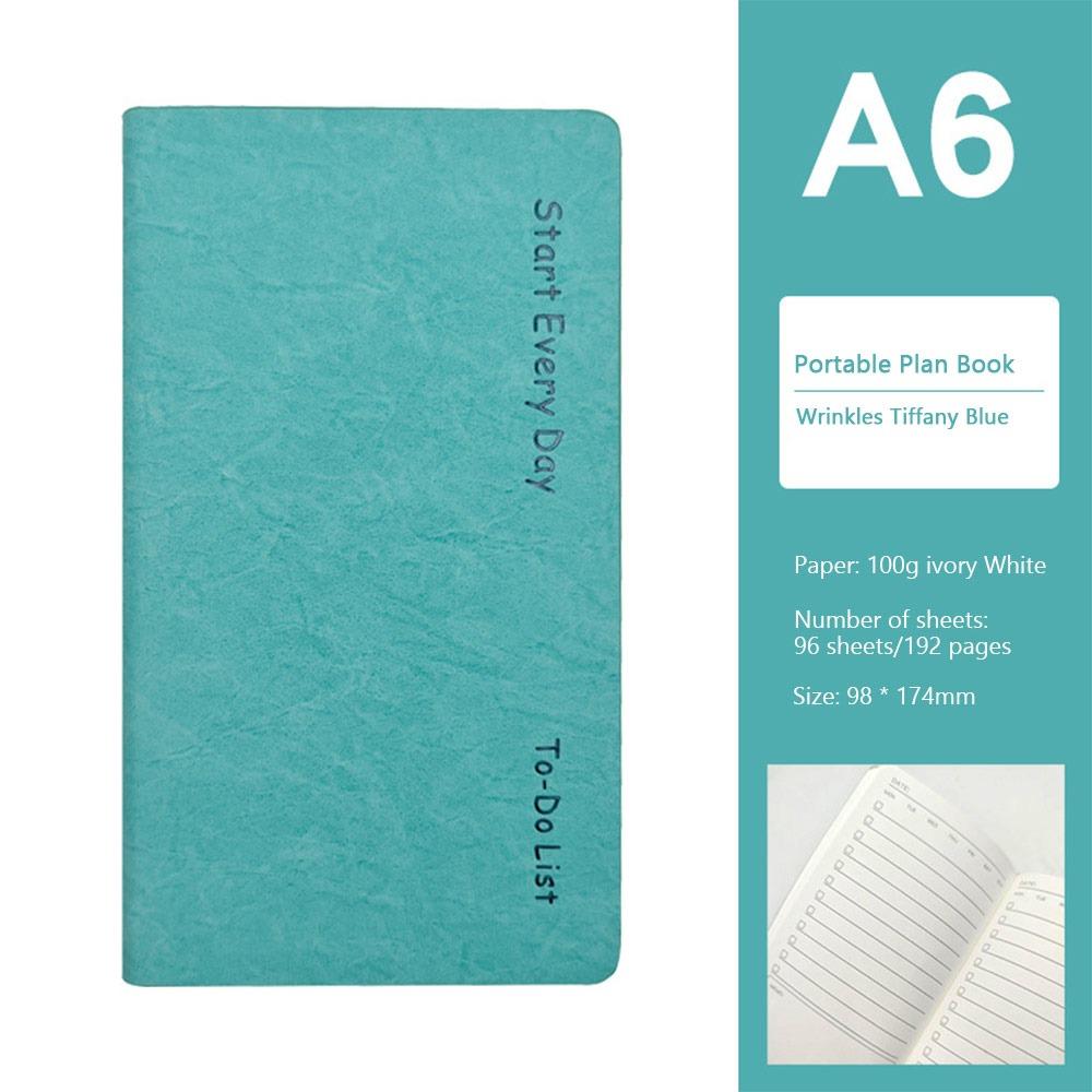 Creative A6 Todolist Notebook Multicolor Paper Daily Planner Faux Leather Cover Self-discipline Tracker Scrapbook Office Worker синій
Creative A6 Todolist Notebook Multicolor Paper Daily Planner Faux Leather Cover Self-discipline Tracker Scrapbook Office Worker синій