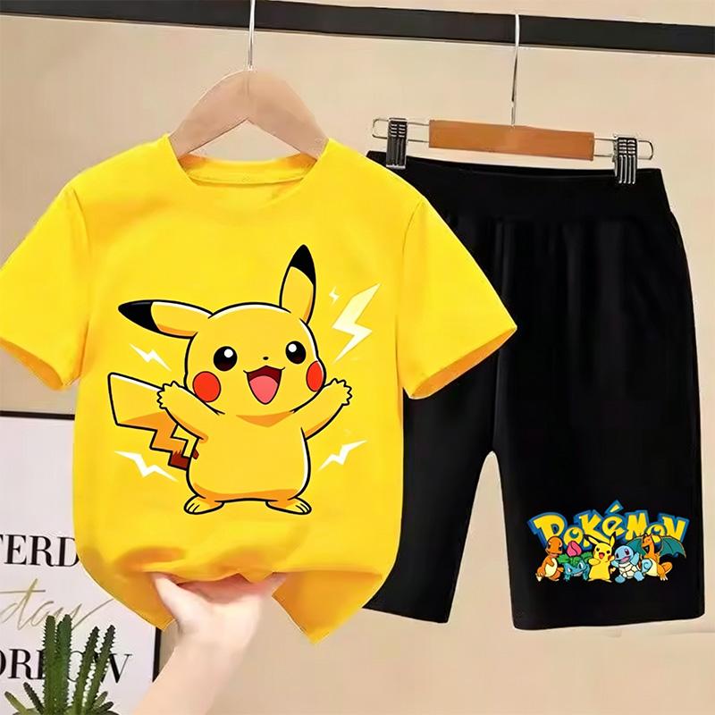 Pikachuchu T Shirt Kids Boys Girls pokemoooo0nSummer Short Sleeve T-shirt and Shorts 2pcs Sets Toddler Girls Outfits Children Casual Sportsuit 100
Pikachuchu T Shirt Kids Boys Girls pokemoooo0nSummer Short Sleeve T-shirt and Shorts 2pcs Sets Toddler Girls Outfits Children Casual Sportsuit 100
