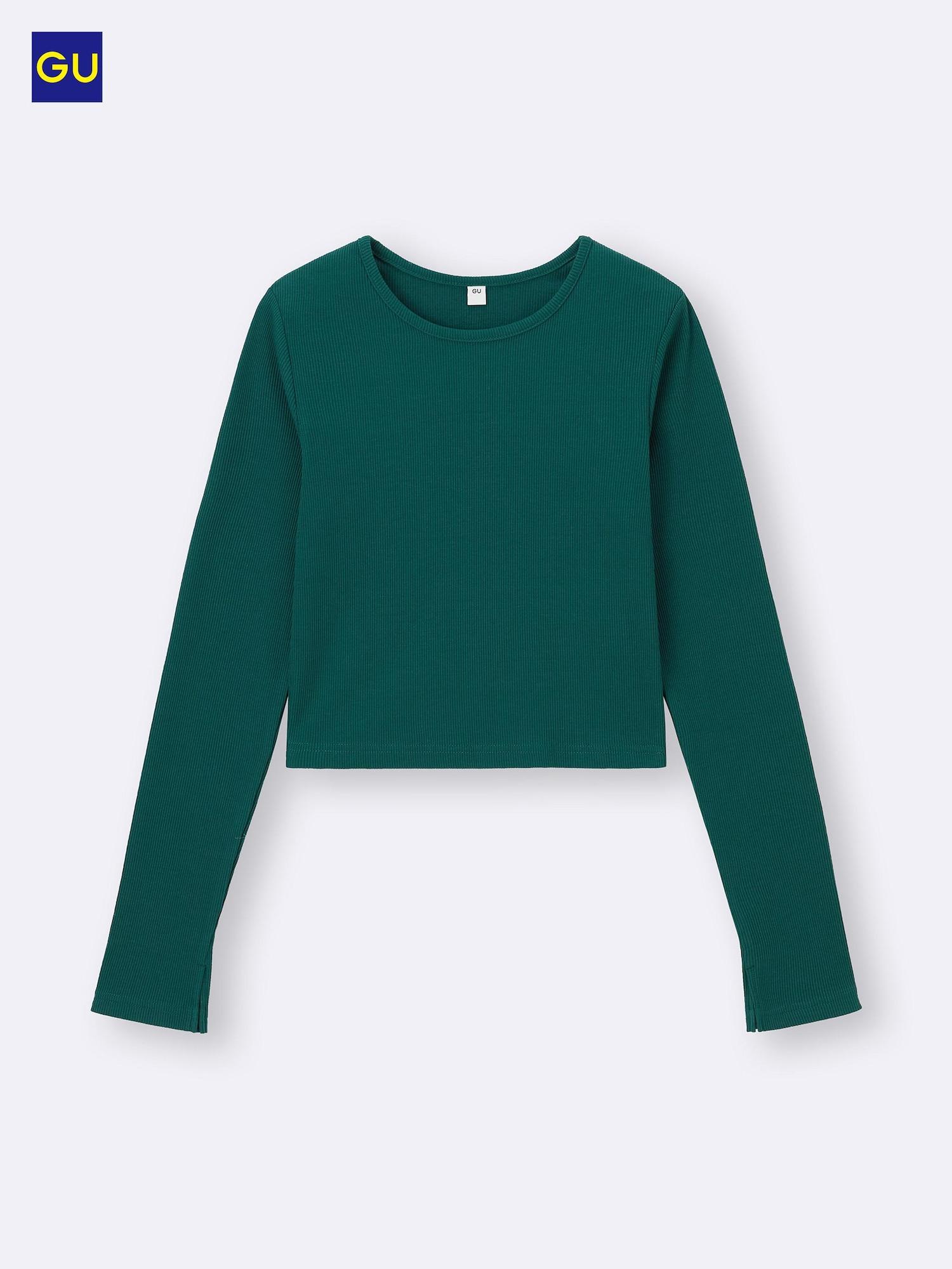 Uniqlo Gu Lip Crop T shirT Long Sleeve 58 DARK GREEN/WOMEN S
Uniqlo Gu Lip Crop T shirT Long Sleeve 58 DARK GREEN/WOMEN S